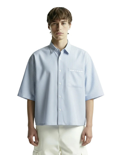Drip Desi's Striped Oversized Shirt with Statement Back Print – Big Plans Streetwear Shirt