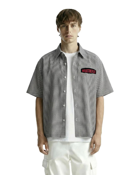 Drip Desi’s Checkered Oversized Shirt – Graphic Print Streetwear Shirt