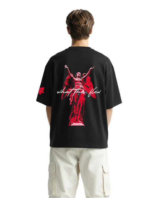 Drip Desi's Supremely Gifted Angel Graphic Oversized T-Shirt