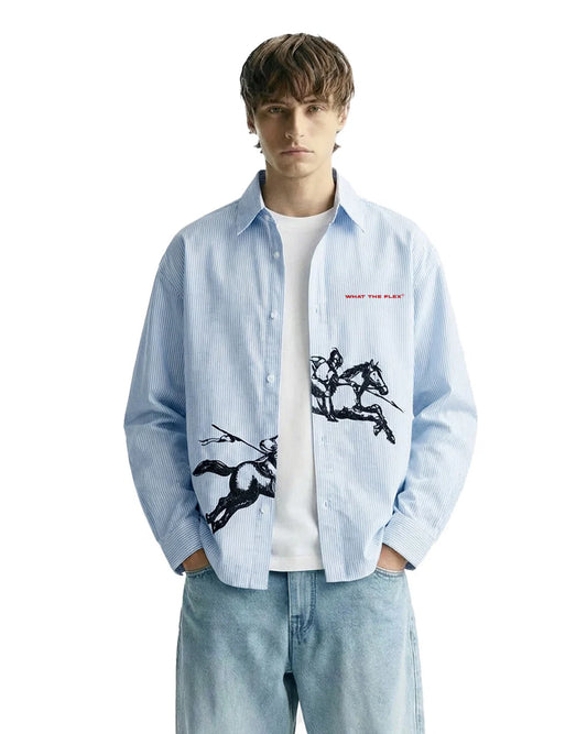 Drip Desi's New Game Old Money Striped Shirt