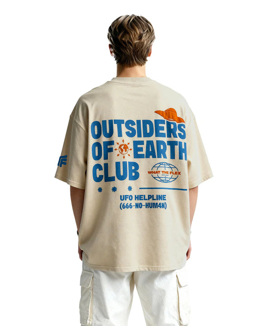 Drip Desi's Outsiders Of Earth Club Oversized T-Shirt
