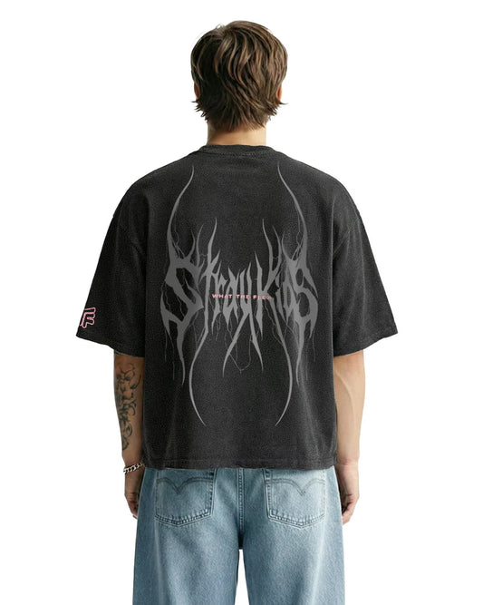 Drip Desi's Stray Kids Dark Graphic Oversized T-Shirt
