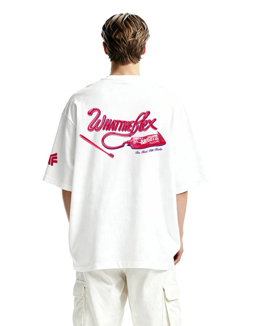 Drip Desi's Too Fresh Graphic Oversized White T-Shirt