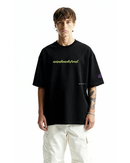 Drip Desi's Undoubted Graphic Black Oversized T-Shirt