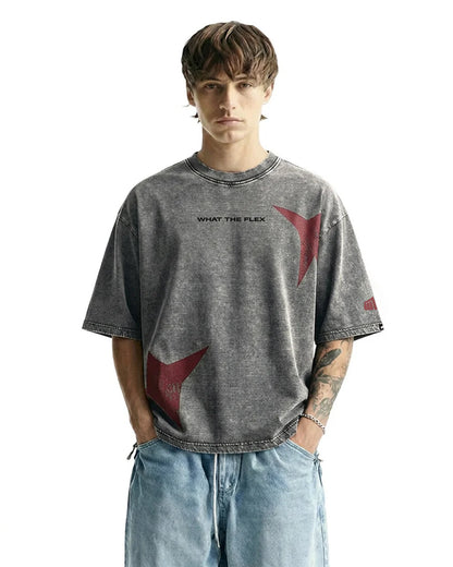 Drip Desi's Vintage Wash Graphic Oversized T-Shirt – Street Art Edition