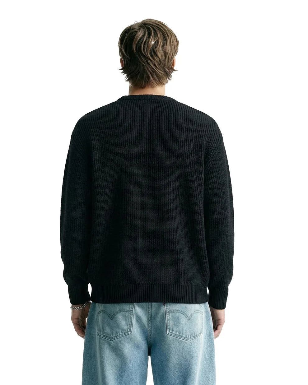 Drip Desi's What The Flex Black Lightning Knit Sweatshirt – Premium Streetwear Sweater